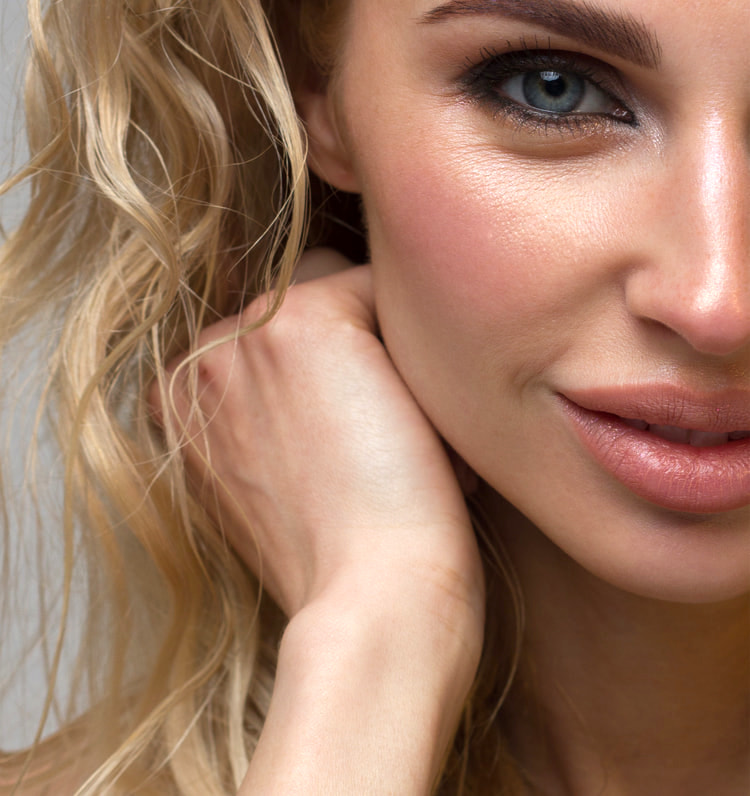 woman with youthful face