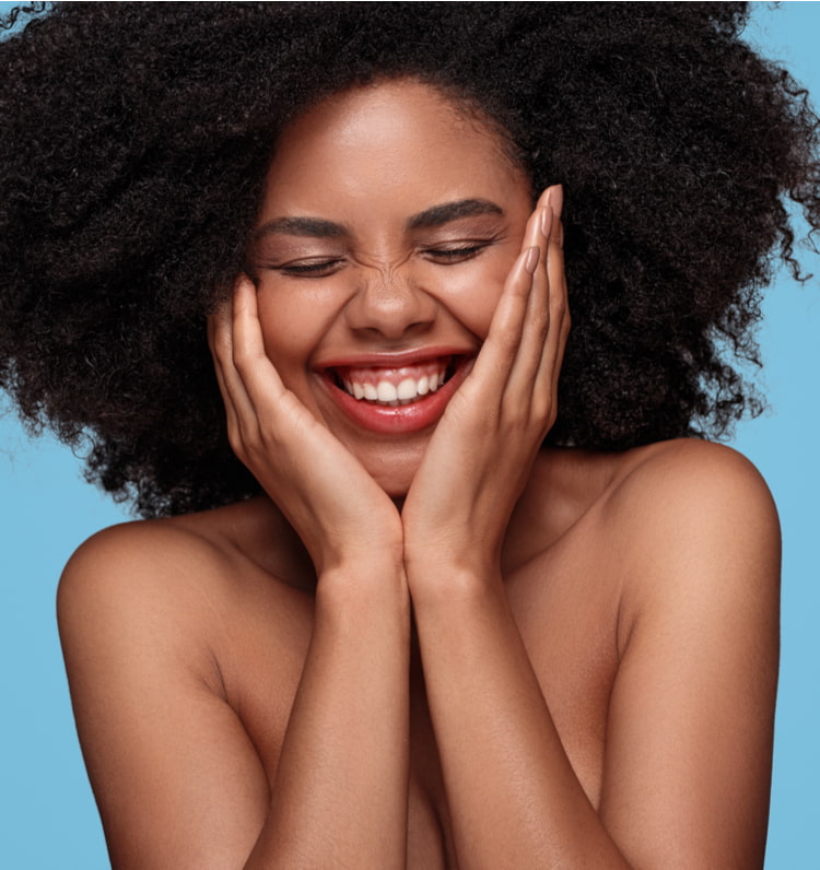 happy confident woman