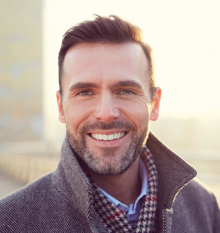 attractive confident man
