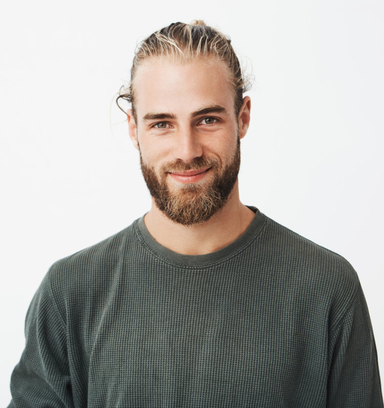 attractive youthful man