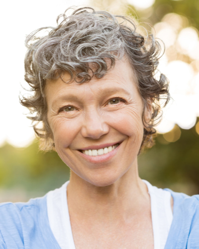 confident middle aged woman