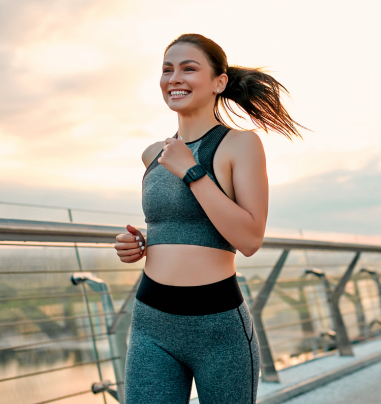 woman running