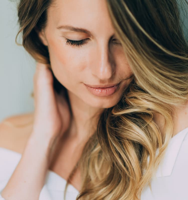 woman with glowing skin